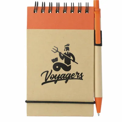 Naturfarben mit orangefarbener Verzierung