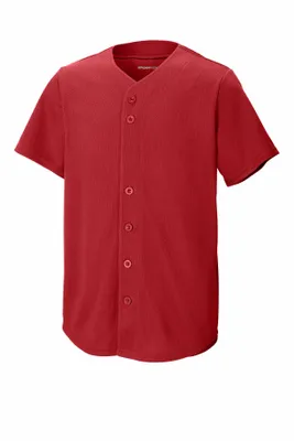 Sport-Tek Youth PosiCharge Tough Mesh Full-Button Jersey YST220 - Stealth Promo Co
