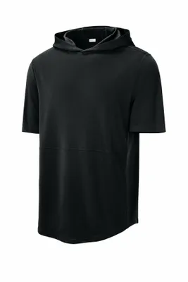 Sport-Tek Club Short Sleeve Hoodie ST445 - Stealth Promo Co