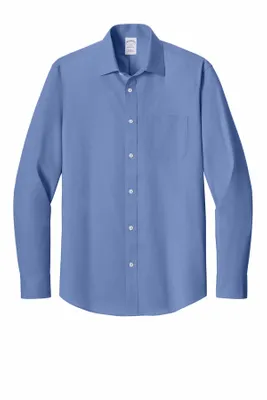 Brooks Brothers Wrinkle-Free Stretch Pinpoint Spread Collar Shirt BB18012 - Stealth Promo Co