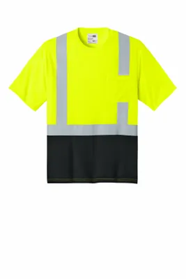 CornerStone ANSI 107 Class 2 Short Sleeve Mesh Blocked Tee CS205 - Stealth Promo Co