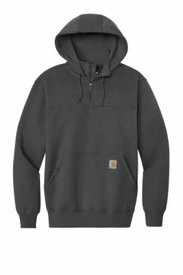 Carhartt Tall Rain Defender Paxton Heavyweight Hooded Zip Mock Sweatshirt CTT100617 - Stealth Promo Co