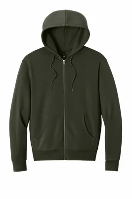 District MelloFleece Full-Zip Hoodie DT6702 - Stealth Promo Co