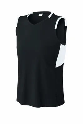 Sport-Tek Women's Club Sleeveless V-Neck LST441 - Stealth Promo Co