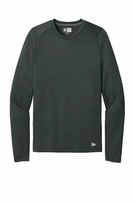 New Era Series Performance Long Sleeve Crew Tee. NEA201 - Stealth Promo Co