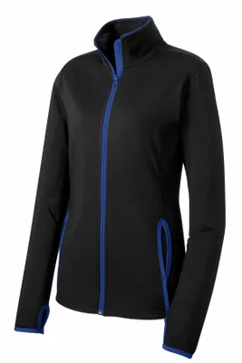 Sport-Tek Women's Sport-Wick Stretch Contrast Full-Zip Jacket. LST853 - Stealth Promo Co
