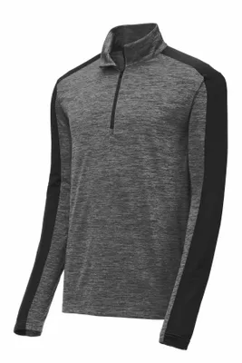 Sport-Tek PosiCharge Electric Heather Colorblock 1/4-Zip Pullover. ST397 - Stealth Promo Co