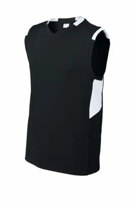 Sport-Tek Youth Club Sleeveless V-Neck YST441 - Stealth Promo Co
