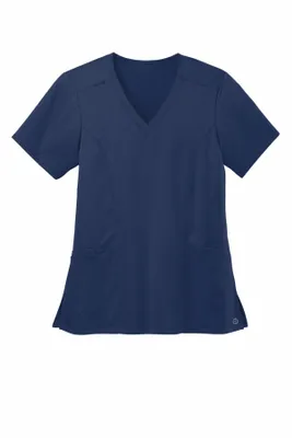 Wink Women's Premiere Flex V-Neck Top WW4168 - Stealth Promo Co