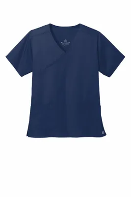 Wink Women's WorkFlex Mock Wrap Top WW4760 - Stealth Promo Co