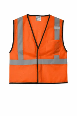 CornerStone ANSI 107 Class 2 Economy Mesh One-Pocket Vest. CSV100 - Stealth Promo Co