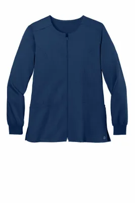 Wink Women's Premiere Flex Full-Zip Scrub Jacket WW4088 - Stealth Promo Co