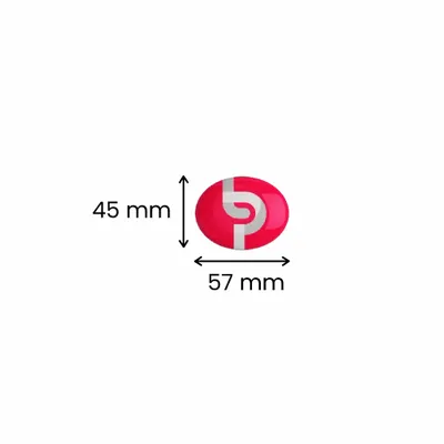 2.25x1.75 inch 5,50 x 4,50 cm