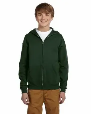 Jerzees Youth 8 oz. NuBlend Fleece Full-Zip Hooded Sweatshirt - Stealth Promo Co