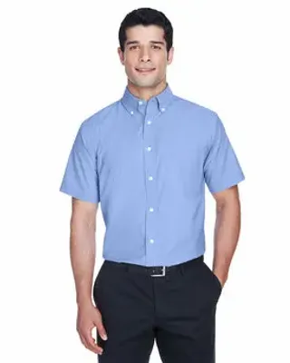 Harriton Men's Short-Sleeve Oxford with Stain-Release - Stealth Promo Co
