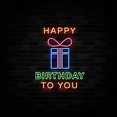 Happy Birthday To You with Gift Neon Sign - Stealth Promo Co