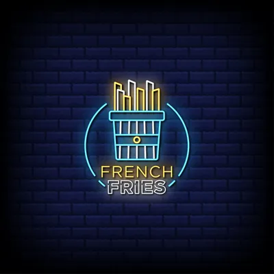 French Fries Shop Neon Sign - Stealth Promo Co