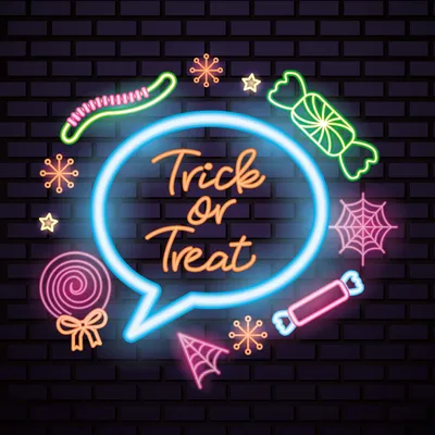 Cutie Trick Or Treat Neon Sign - Stealth Promo Co