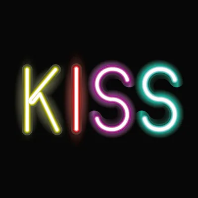 Kiss Neon Sign - Stealth Promo Co