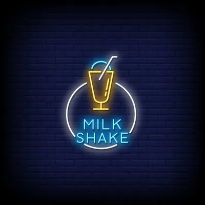 Milk Shake Neon Sign - Stealth Promo Co