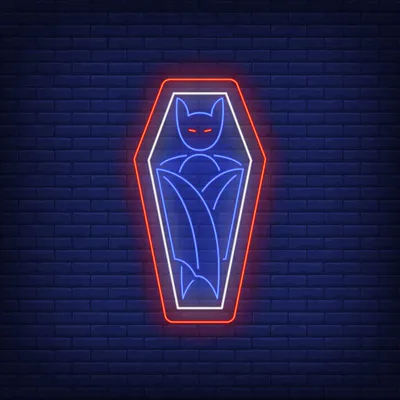 Vampire Coffin Neon Sign - Stealth Promo Co
