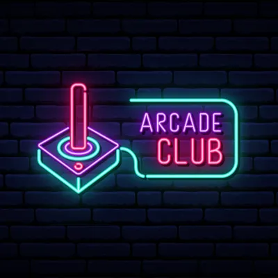 Retro Joystick Arcade Club Neon Sign - Stealth Promo Co