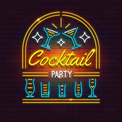 Cocktail Party Neon Sign - Stealth Promo Co