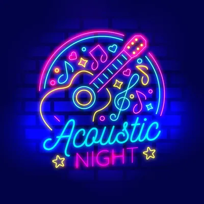Acoustic Night Party Neon Sign - Stealth Promo Co