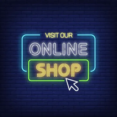 Online Shop Neon Sign - Stealth Promo Co