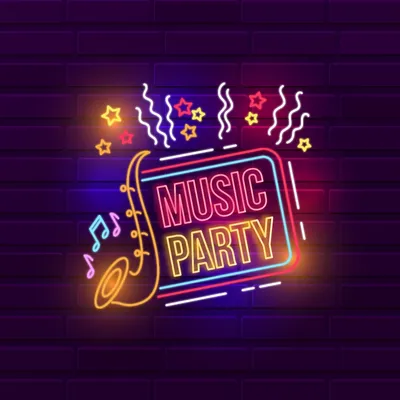 Music Party Neon Sign - Stealth Promo Co