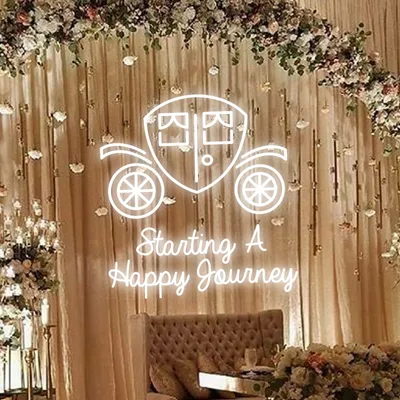 Starting A Happy Journey Neon Sign - Stealth Promo Co