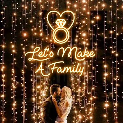 Let's Make A Family Neon Sign - Stealth Promo Co