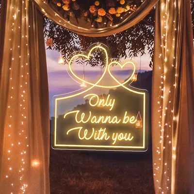 Only Wanna Be With You Neon Sign - Stealth Promo Co