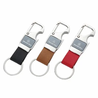 Fashion Laser Cut Leather Keychain - Stealth Promo Co
