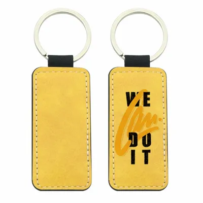 Full-Color Rectangle Leather Keychain - Stealth Promo Co