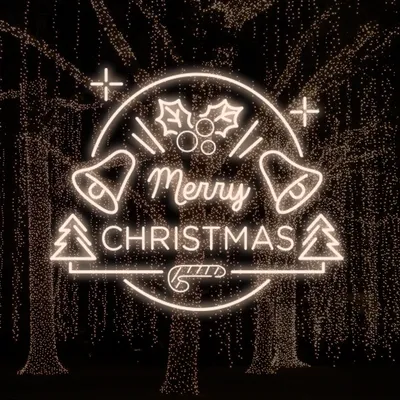 Merry Christmas Bell and Tree Neon Sign - Stealth Promo Co