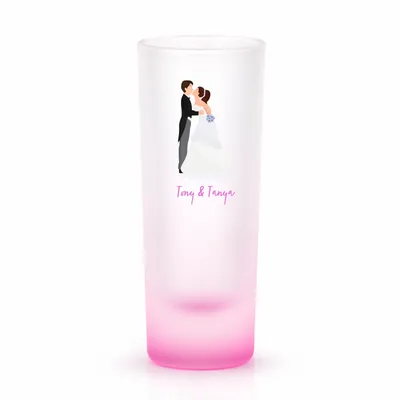 Radiant Base Frosted Tall Shot Glass - Custom Tees Today