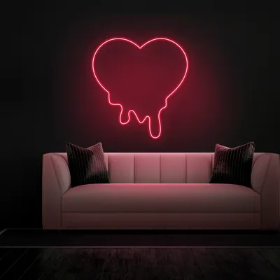 Melting Heart Neon sign - Stealth Promo Co