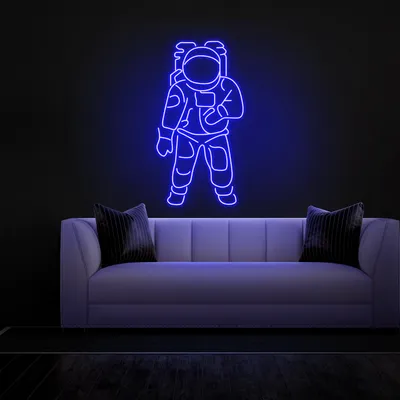 Astronaut Neon Sign - Stealth Promo Co