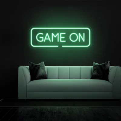 GAME ON Greeny Neon Sign - Stealth Promo Co