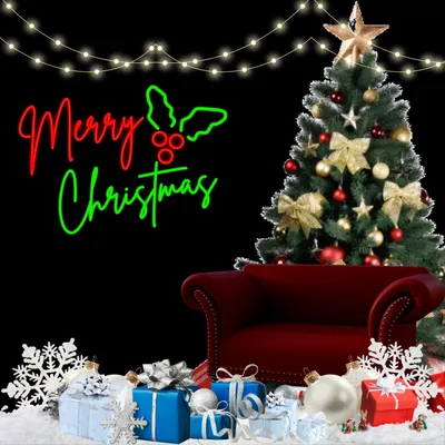 Sparkly Yuletide Neon Sign - Stealth Promo Co