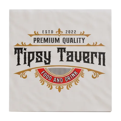 Custom Linen Beverage Napkin - Tote Bags Now