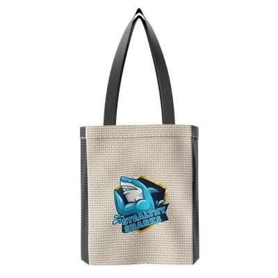Custom Two-Tone Cotton Tote Bag - Stealth Promo Co