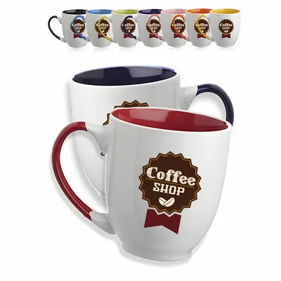 Smooth Bicolored Coffee Mugs - Stealth Promo Co