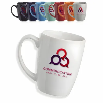 Curved Glossy Ceramic Mugs - Stealth Promo Co