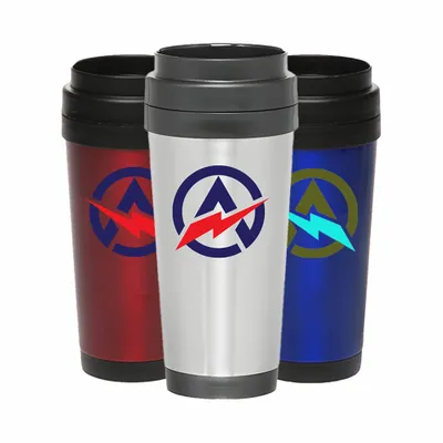 16 Oz Venture Vibes Steel Mugs - Stealth Promo Co