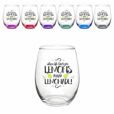 Crystal Elegance Stemless Wine Glass - Stealth Promo Co