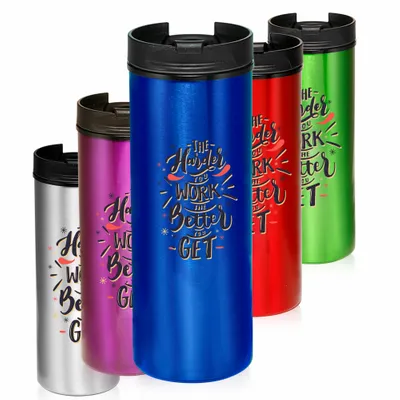 Slim Elegance Metallic Tumblers - Stealth Promo Co