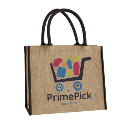 Custom Large Jute Tote - Stealth Promo Co