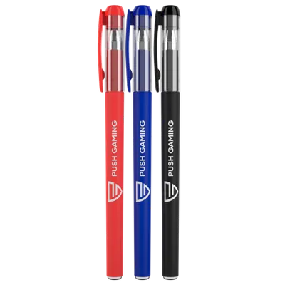 Matte Cover Plastic Gel Pen - Stealth Promo Co